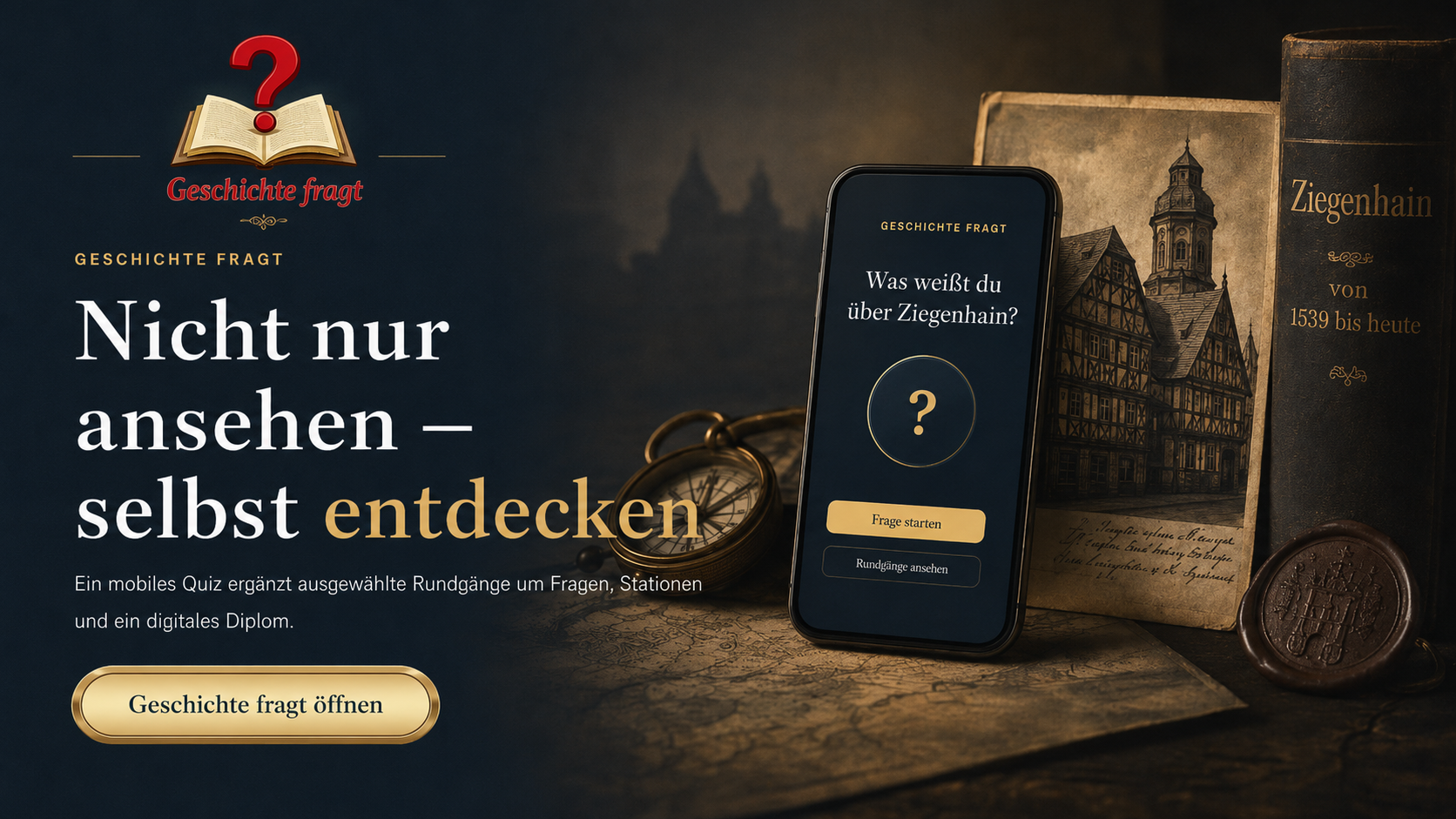 Geschichte fragt – mobiles Quiz zu historischen Rundgängen