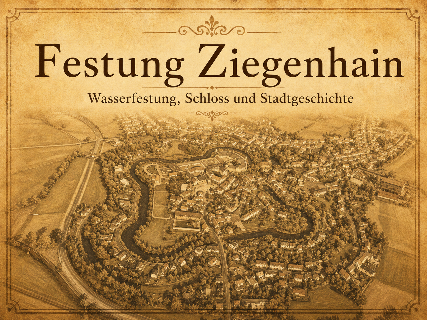 Festung Ziegenhain aus der Luft