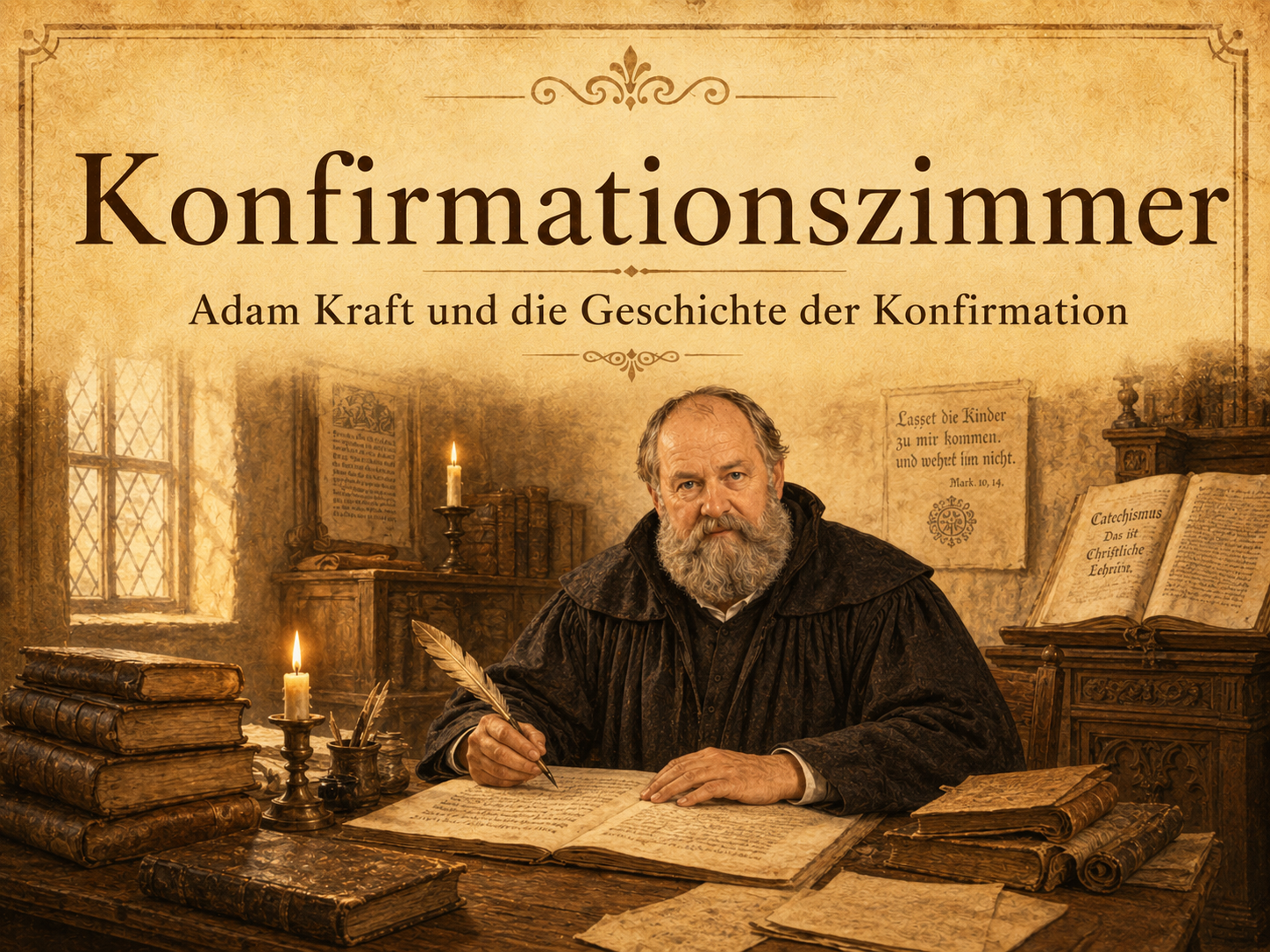 Konfirmationszimmer mit Adam Kraft